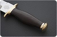 Кинжал охотничий-С граб - черное дерево, 95х18, латунь : фото 6