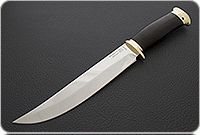 Нож Атаман граб - черное дерево, латунь, без золочения : фото 2