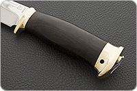 Нож Атаман граб - черное дерево, латунь, без золочения : фото 6