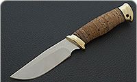 Нож Сталкер береста, 95х18, латунь : фото 2