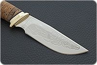 Нож Сталкер береста, 95х18, латунь : фото 4