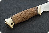 Нож Сталкер береста, 95х18, латунь : фото 5