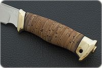 Нож Сталкер береста, 95х18, латунь : фото 6