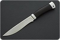 Нож Горностай граб - черное дерево, 95х18, алюминий : фото 2