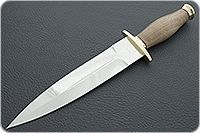 Кинжал охотничий-С орех, 95х18, латунь : фото 2