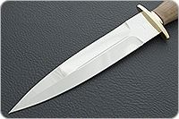 Кинжал охотничий-С орех, 95х18, латунь : фото 3