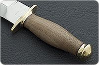 Кинжал охотничий-С орех, 95х18, латунь : фото 6