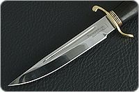 Нож Финка НКВД граб - черное дерево, 95х18, латунь : фото 3