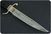 Нож Финка НКВД граб - черное дерево, 95х18, латунь : фото 4