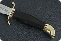 Нож Финка НКВД граб - черное дерево, 95х18, латунь : фото 6