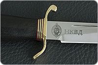 Нож Финка НКВД граб - черное дерево, 95х18, латунь : фото 7