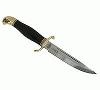 Нож Финка НКВД граб - черное дерево, 95х18, латунь : фото 11
