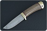 Нож Малек-2 орех, 95х18, латунь : фото 2