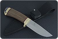 Нож Малек-2 орех, 95х18, латунь : фото 8