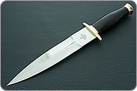 Кинжал охотничий-С граб - черное дерево, 95х18, латунь : фото 2