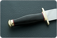 Кинжал охотничий-С граб - черное дерево, 95х18, латунь : фото 5