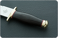 Кинжал охотничий-С граб - черное дерево, 95х18, латунь : фото 6