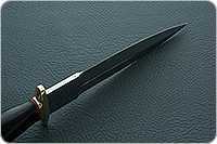 Кинжал охотничий-С граб - черное дерево, 95х18, латунь : фото 8