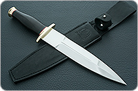 Кинжал охотничий-С граб - черное дерево, 95х18, латунь : фото 9