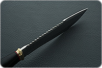 Мачете Малыш граб - черное дерево, латунь, без золочения : фото 7