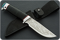 Нож Сталкер наборная кожа, 95х18, алюминий : фото 10