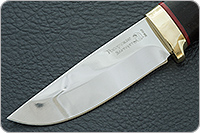 Нож Малек-2 граб - черное дерево, латунь, без золочения : фото 3