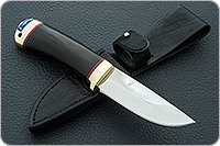 Нож Малек-2 граб - черное дерево, латунь, без золочения : фото 8