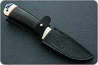 Нож Малек-2 граб - черное дерево, латунь, без золочения : фото 9