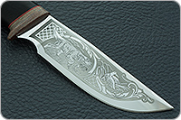 Нож Сталкер граб - черное дерево, 95х18, текстолит : фото 4