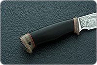 Нож Сталкер граб - черное дерево, 95х18, текстолит : фото 5