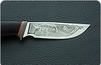 Нож Сталкер граб - черное дерево, 95х18, текстолит : фото 7
