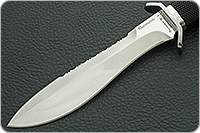 Нож Кистень (кожаные ножны) граб - черное дерево, эи-107, алюминий : фото 3