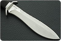 Нож Кистень (кожаные ножны) граб - черное дерево, эи-107, алюминий : фото 4