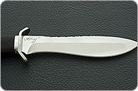 Нож Кистень (кожаные ножны) граб - черное дерево, эи-107, алюминий : фото 7