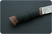 Нож Марал-2 наборная кожа, эи-107, текстолит : фото 5