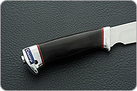 Нож Сталкер граб - черное дерево, 95х18, алюминий : фото 5