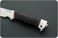 Нож Сталкер граб - черное дерево, 95х18, алюминий : фото 6