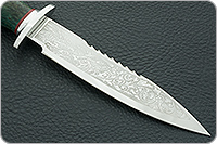 Нож Спас-6 стабилизированный кап, 95х18, алюминий : фото 4