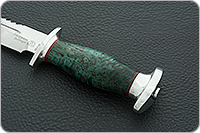 Нож Спас-6 стабилизированный кап, 95х18, алюминий : фото 6