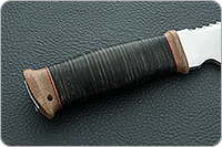 Нож Лапа-2 наборная кожа, 95х18, текстолит : фото 5