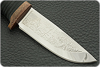 Нож Малек-2 наборная кожа, текстолит, без золочения : фото 4