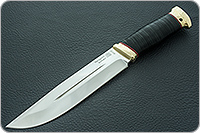 Нож Таежный-2 наборная кожа, 95х18, латунь : фото 2