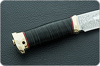 Нож Таежный-2 наборная кожа, 95х18, латунь : фото 5