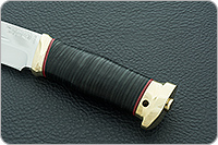 Нож Таежный-2 наборная кожа, 95х18, латунь : фото 6