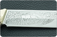 Нож Таежный-2 наборная кожа, 95х18, латунь : фото 8