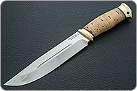 Нож Таежный-2 береста, 95х18, латунь : фото 2
