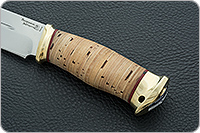 Нож Таежный-2 береста, 95х18, латунь : фото 6