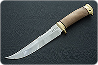 Нож Катран кап березовый, 95х18, латунь : фото 2