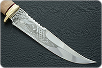 Нож Катран кап березовый, 95х18, латунь : фото 4