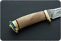 Нож Катран кап березовый, 95х18, латунь : фото 5